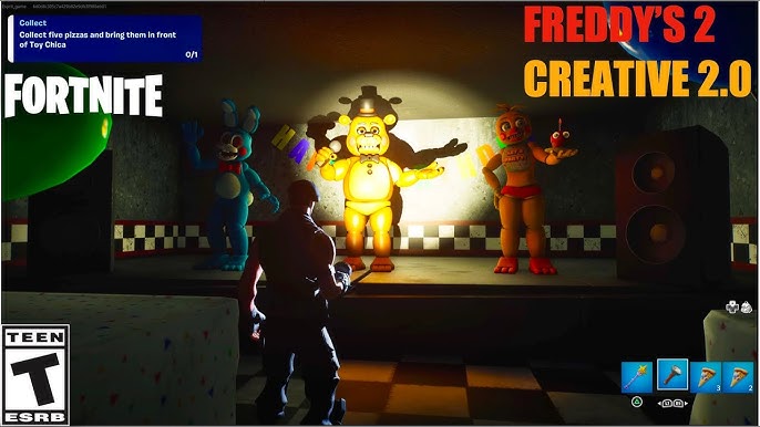 Fnaf 1 in fortnite creative completely finished sadly my code was removed  and I don't think I can get another even with a different social media :  r/FortniteCreative