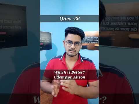 Which is Better - Udemy or Alison | Question - 26 | #udemyvsalison
