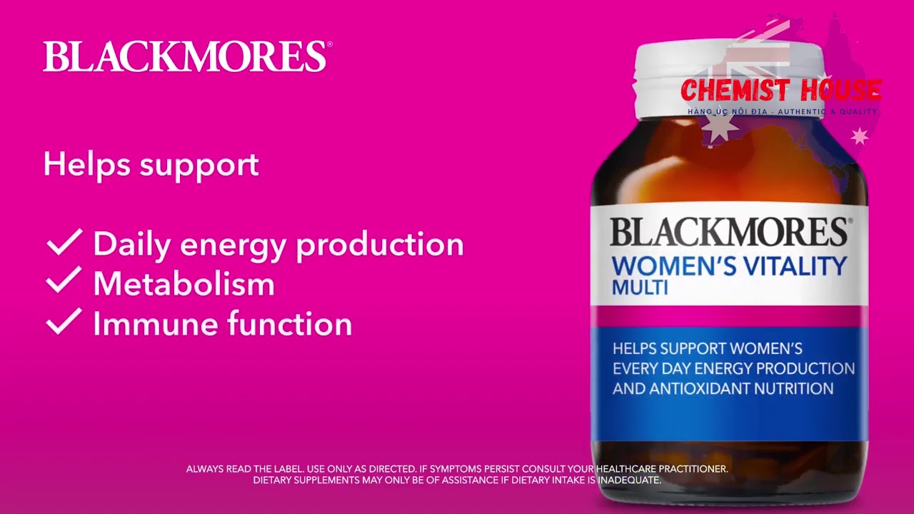 Blackmores wonmen's vitality Multi - Chemisthouse