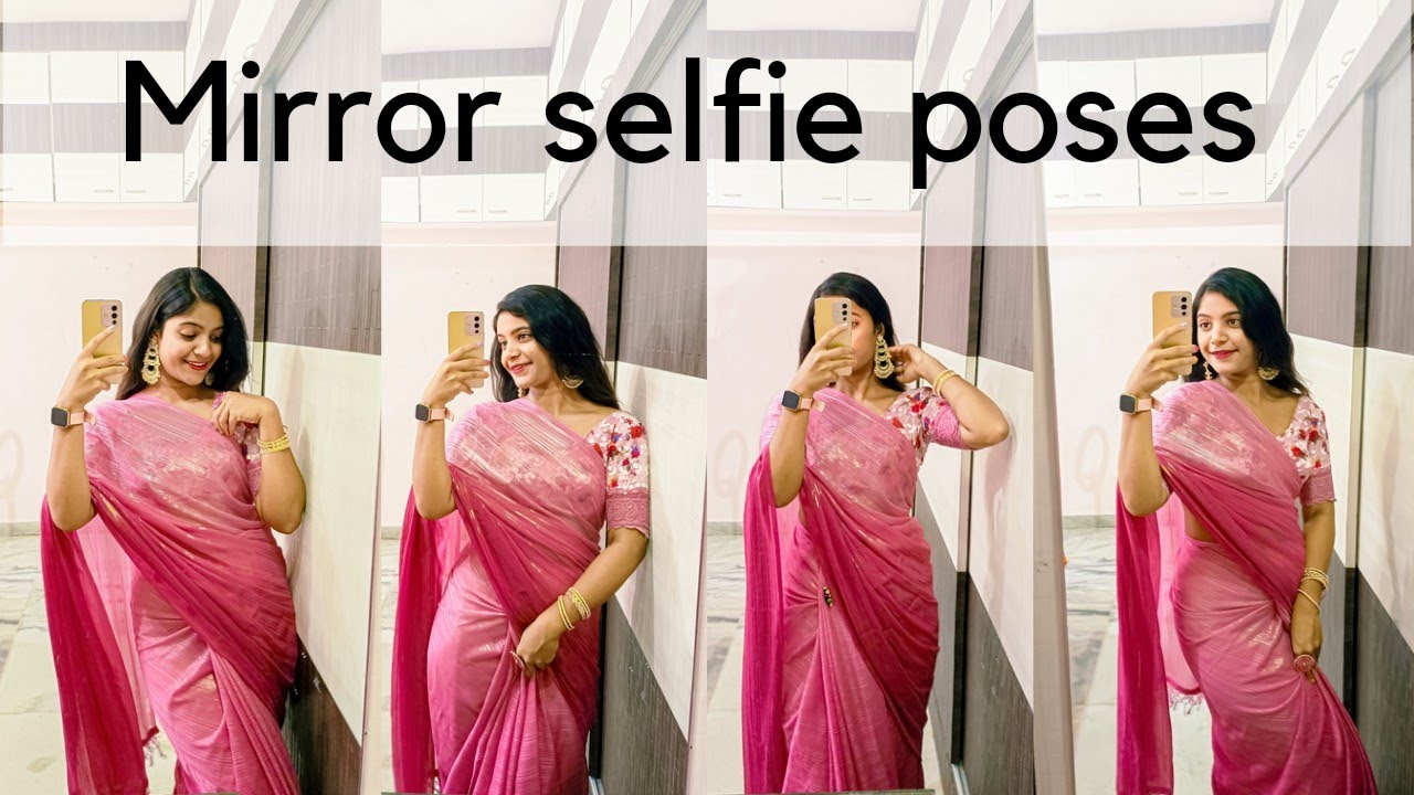 saree poses for photoshoot |Saree selfie poses for snapchat |Selfie Poses  for girls |Saree poses - YouTube