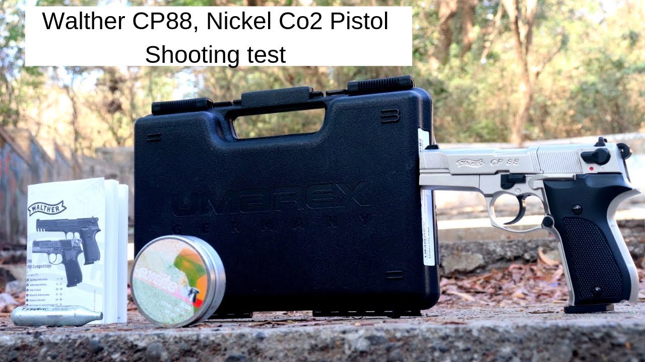 Walther CP88, Nickel Co2 Pistol Shooting Test By Airsoft Gun India