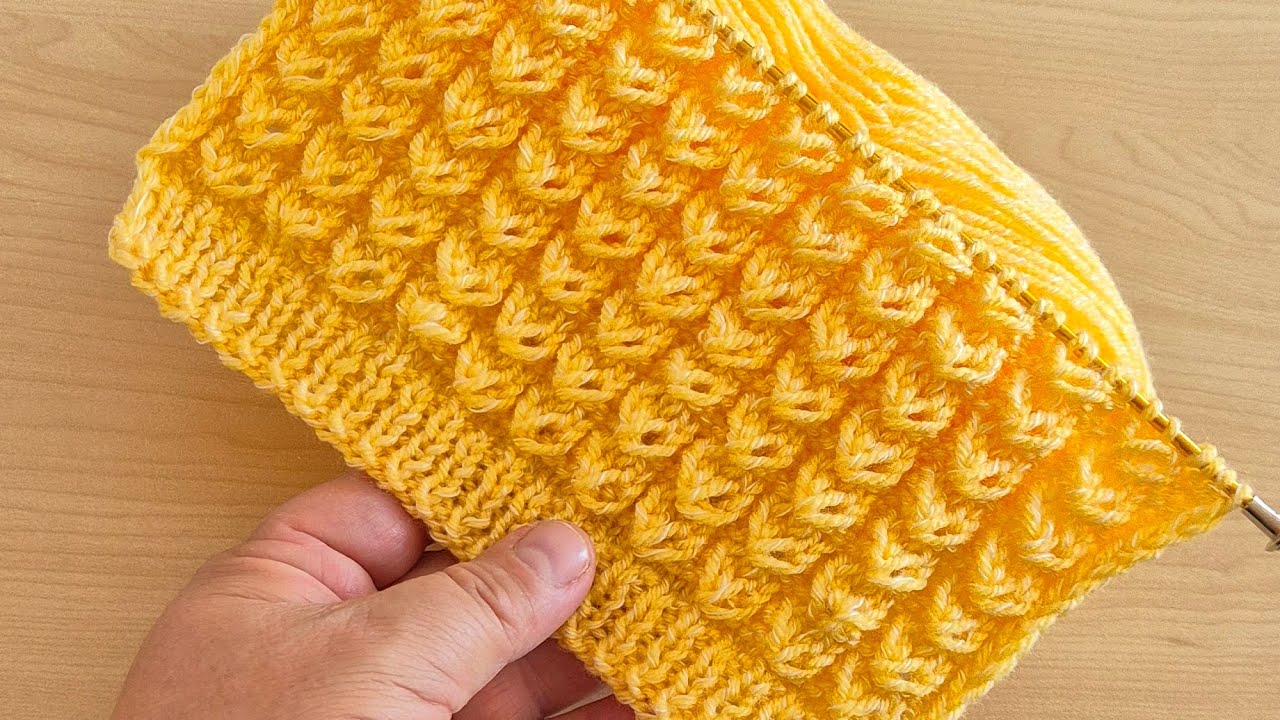 Çok Güzel  İki Şiş Örgü Modeli Yelek Modeli #örgü #orgu #yelekyapımı #knitting 