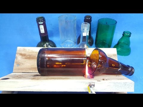 How To Make A Glass Bottle Cutter Tool Using 12v Glow Plug