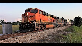 CSX Intermodal Train Q581 With BNSF Leader 8276 At Chester SC On The CSX Monroe Subdivision.
