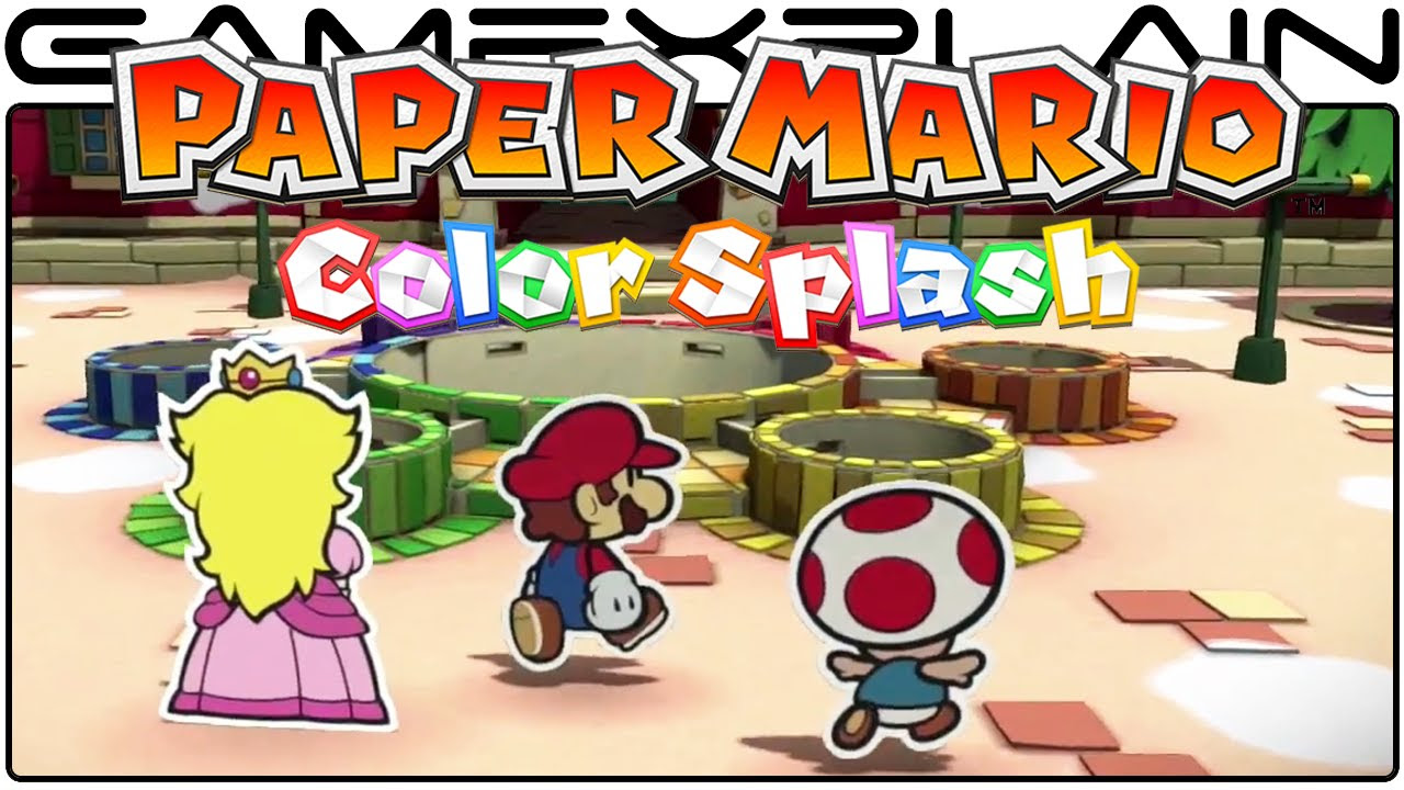 Paper Mario Color Splash   Reveal Trailer Nintendo Direct High Quality