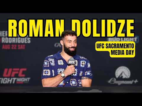 Roman Dolidze Talks LHW Fight vs RDR At UFC Sacramento Media Day | #ufc