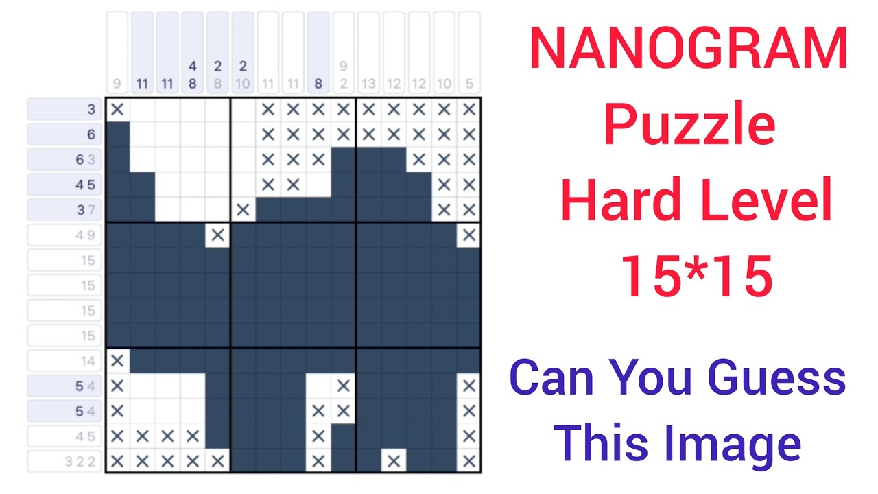 Nanogram Hard Puzzle - EP 02 - How to Solve Nanogram - Nanogram Solver - Puzzle Games 