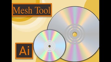 Adobe illustrator - How To Use Mesh Tool In illustrator - MESH TOOL -  [ CD DRIVE ]