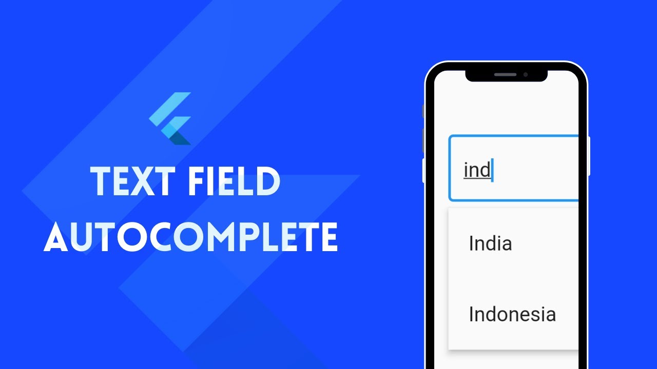 Autocomplete Text Field | Suggestion List In Flutter