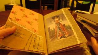 Vintage Sewing Themed Junk Journal for a swap on JJJ- part 1