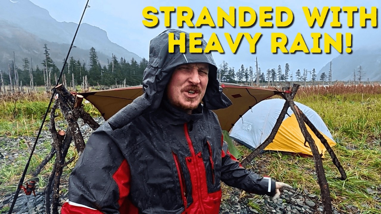 Stranded on an Alaskan Island - 2 Days Camping & Fishing