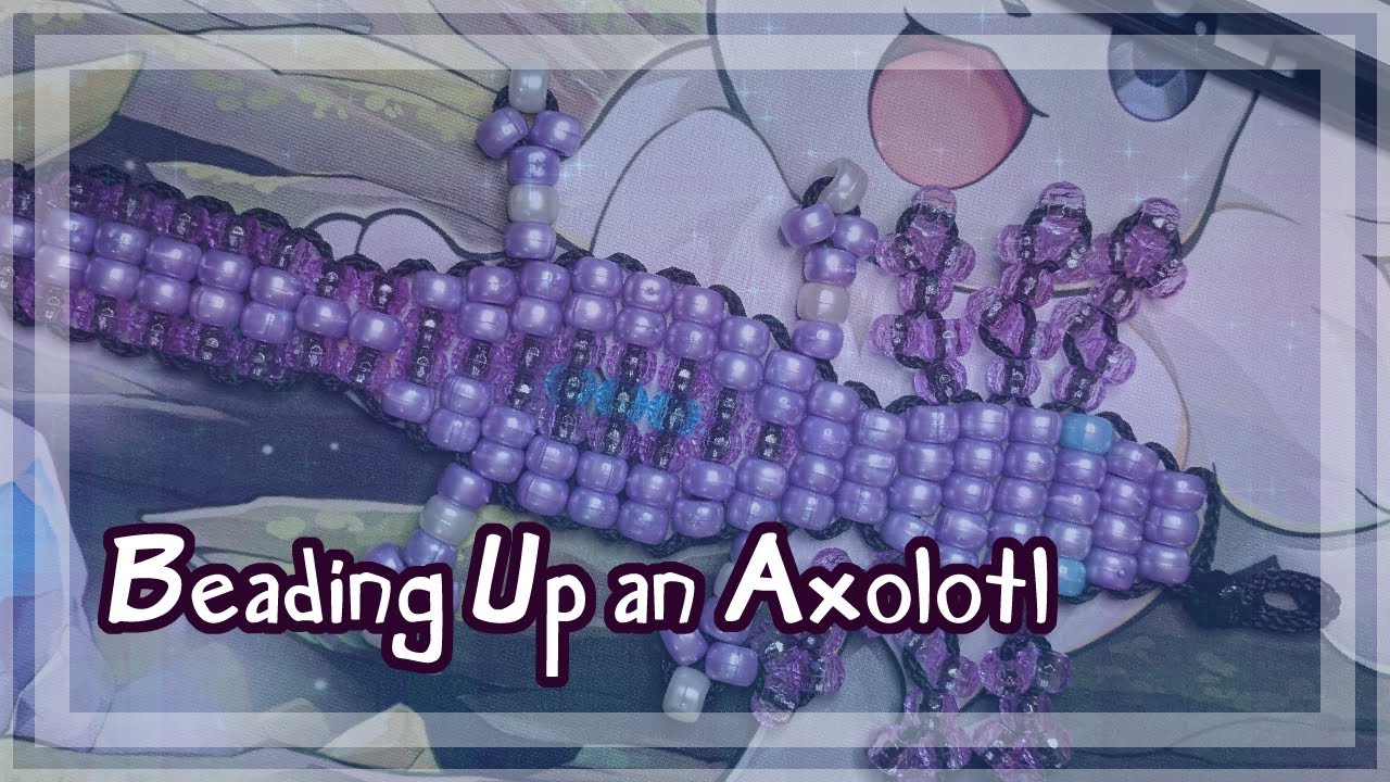 Making Another Bead Axolotl but it's Purple 