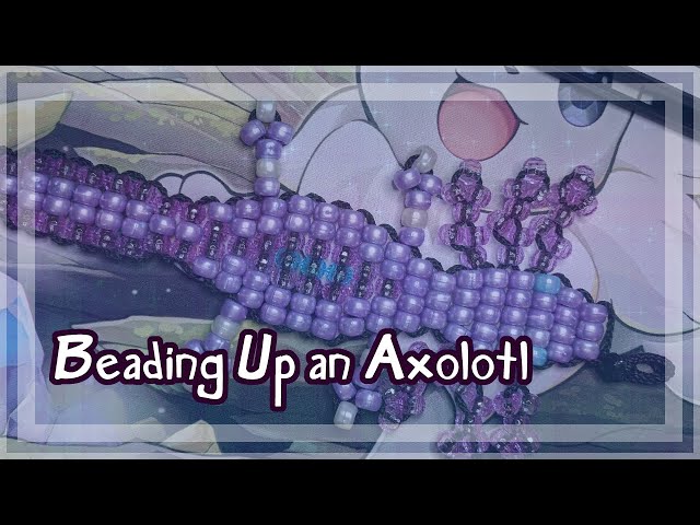Making Another Bead Axolotl but it's Purple 