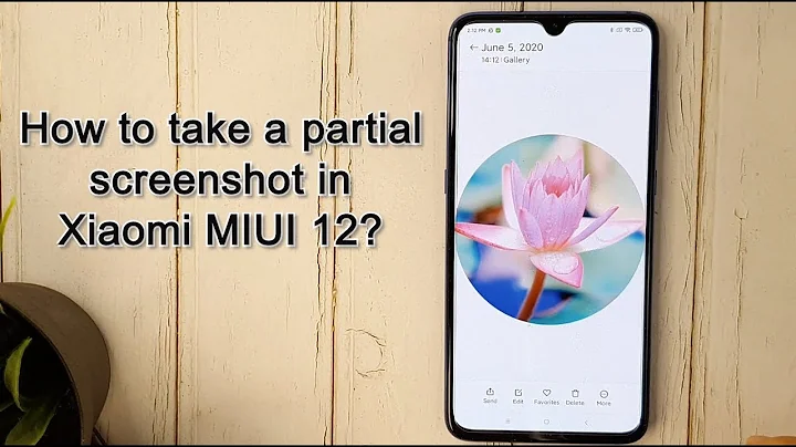 MIUI 12: How to take partial screenshots?