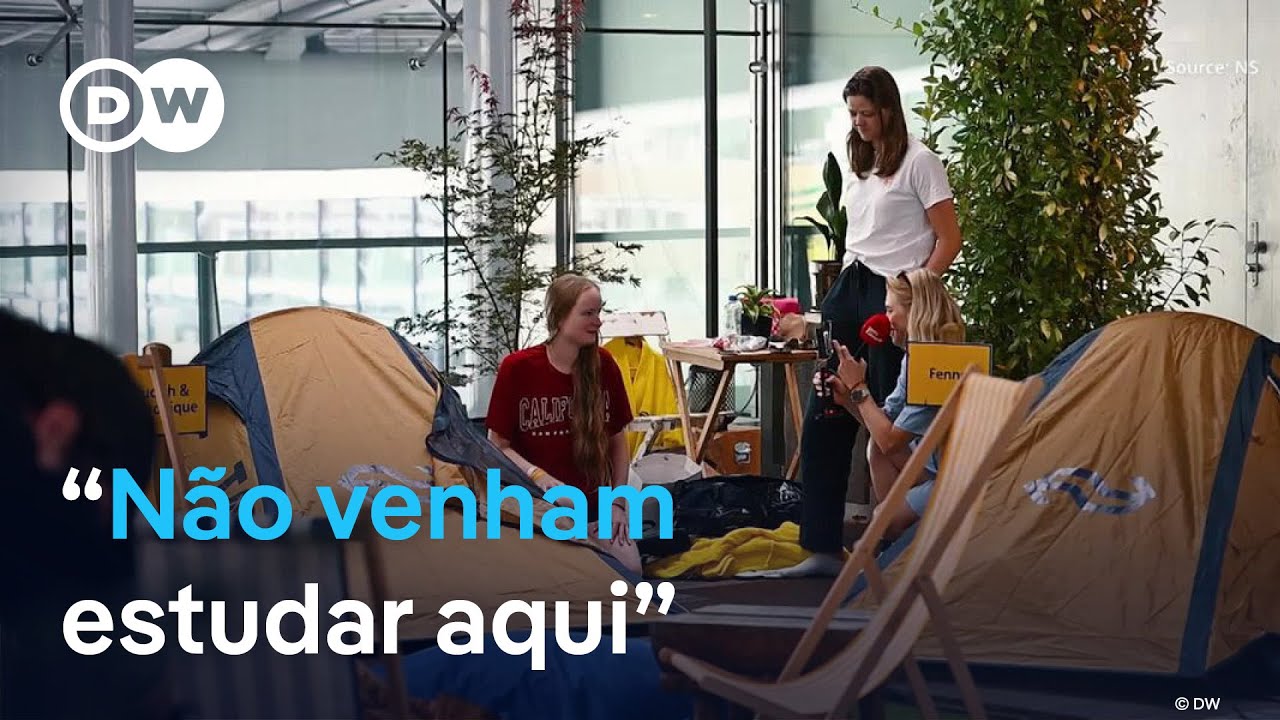 Crise faz estudantes viverem em barracas na Holanda