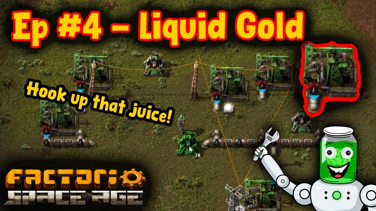 Liquid Gold! | Let's Play Ep4 | FACTORIO SPACE AGE - YouTube