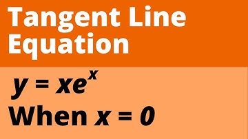 EQUATION OF A TANGENT LINE - HOW TO find a tangent line equation at a point with derivatives