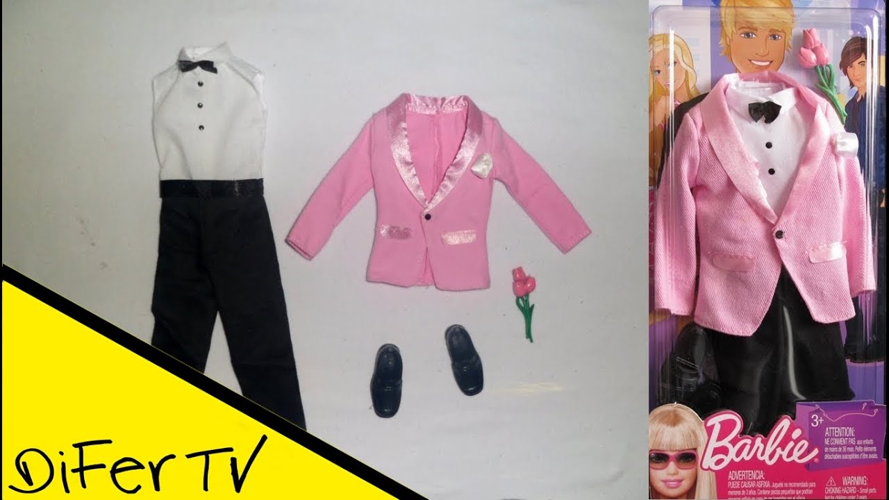Revisión del juego de ropa muñecos Ken Barbie Mattel - YouTube