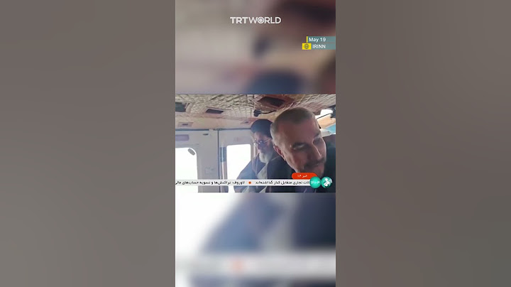 Footage of Iranian President Raisi in helicopter before crash