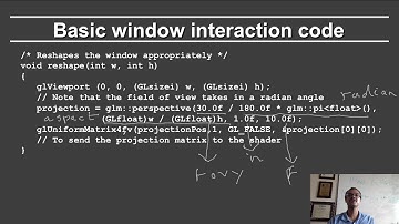 Online Graphics Course OpenGL 1: Window System Interactions and Callbacks (OpenGL 3+)