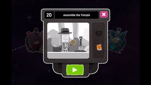 Love You to Bits walkthrough - Level 20 - Assemble the Temple
