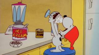 Snoopy Making Ice Cream Resimi