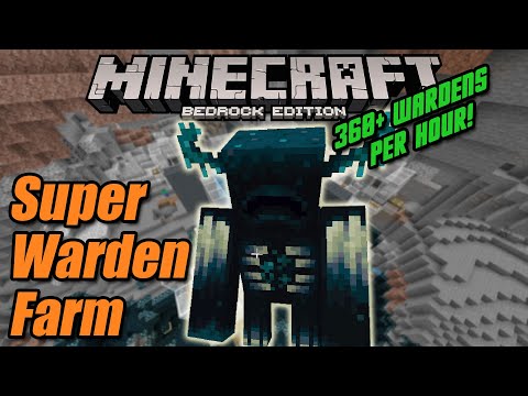 Super Warden Farm | over 360 Wardens per HOUR Minecraft Bedrock 1.19.0.31