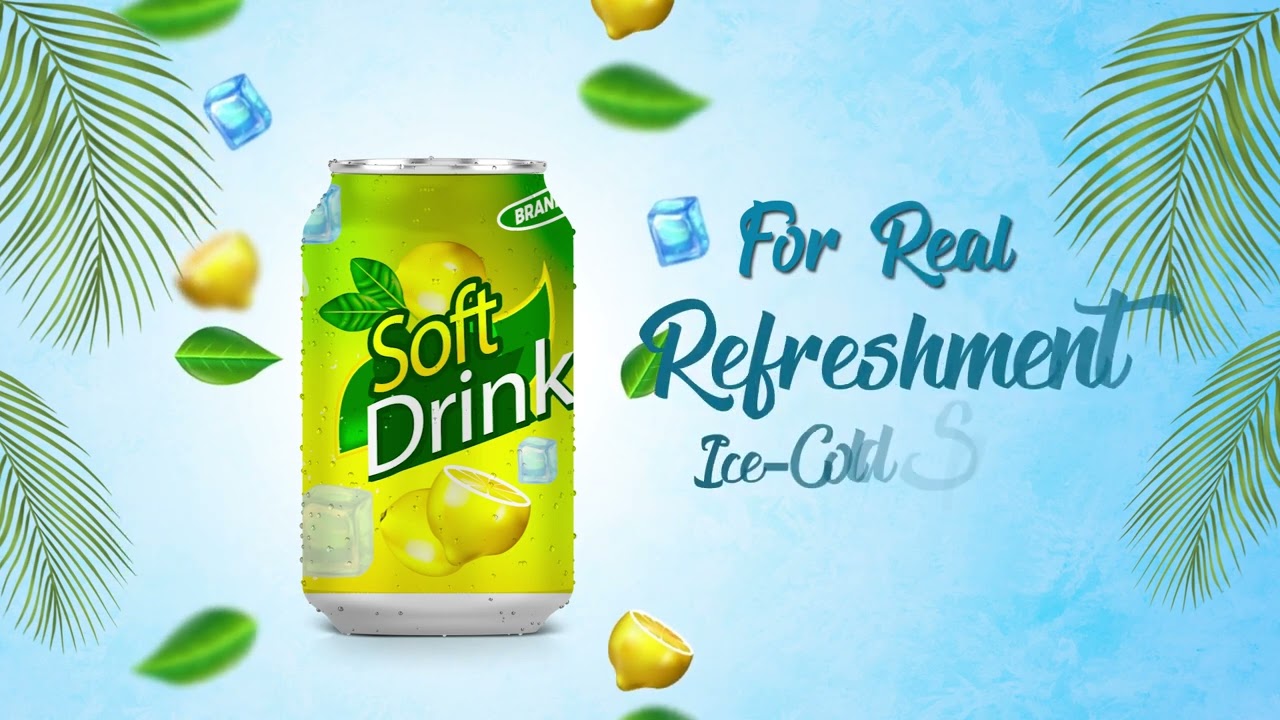 Soft Drinks Advertisement ||  Motion Graphics ||  Adobe After Effect