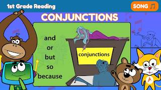 Conjunctions Song 🎶 | And, Or, But, So & Because for Kids