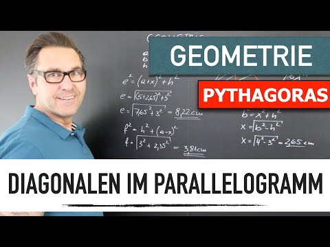 Video: Halbieren sich Diagonalen des Parallelogramms bei 90?