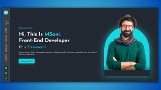 Build a Responsive Personal Portfolio Website using HTML CSS JavaScript | with Typing Animation