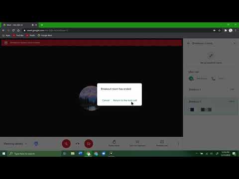 Video Google Meets: How to use Breakout Rooms - youtube