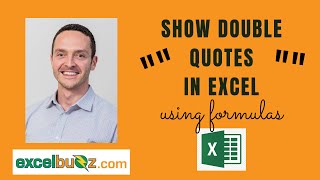 How to Show Double Quotes Using Excel Formulas