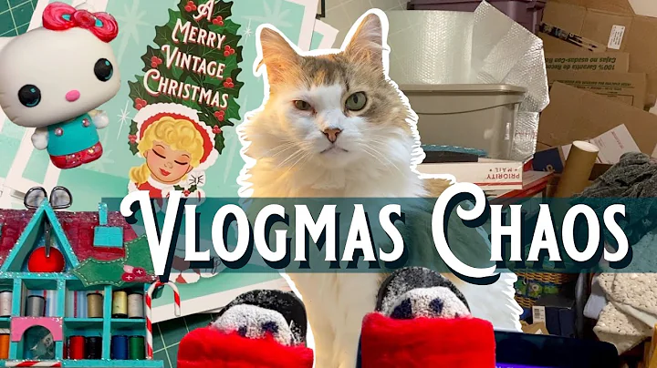 VLOGMAS: CATS, CRAFTS, & CHAOS | Getting Gifts Together For My Vintage Friends