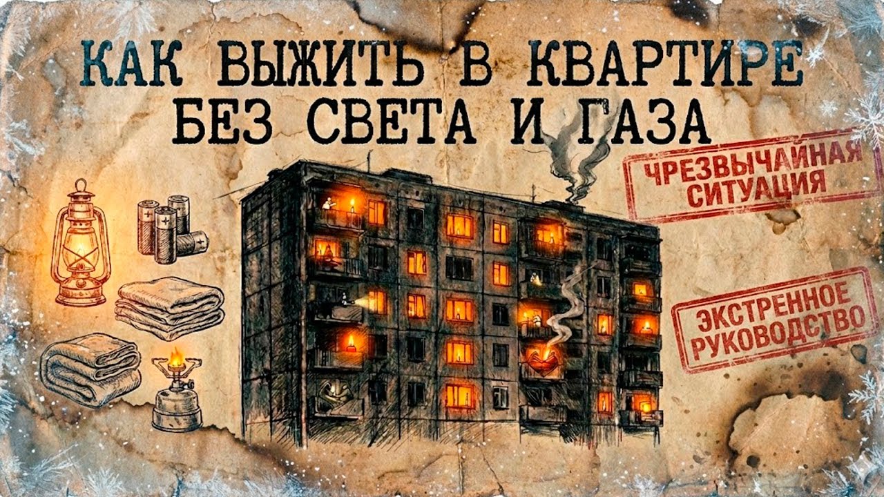 КАК ВЫЖИТЬ ЗИМОЙ В КВАРТИРЕ БЕЗ СВЕТА И ГАЗА. Полное руководство