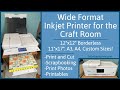 Wide Format Inkjet Printer Unboxing and Set up in my Craft Room | Canon Pixma TS9521C