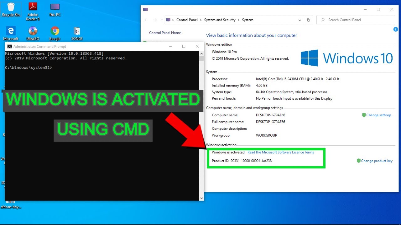 How To Activate Windows Permanently Using Cmd Command Prompt All