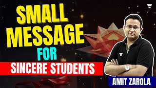 Small Message For Sincere Students. | Amit Zarola #unacademy #gate #civilengineering