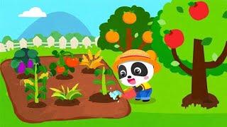 PERMAINAN ANAK PERKEBUNAN BAYI PANDA KECIL & MENJUAL HASIL PANEN | GAME KARTUN | BABY BUS INDONESIA screenshot 1