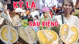 Kỳ lạ VỢ THANH khui NHỮNG trái SẦU riêng vỏ xù xì nhưng BÊN TRONG cơm vàng mơn mởn KHÔNG THUỐC