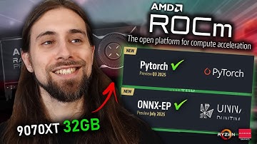 ROCm comes to Windows!! RX 9070 XT 32GB & ROCm support for Windows & Linux!