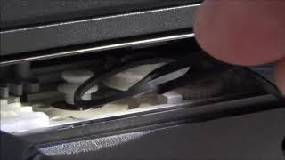 how to change the drive belt on pc cd / dvd drive tray without dismantling