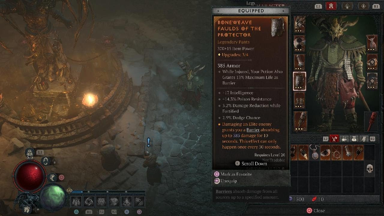 DiabloIV-The Best Legendary Land Slide And Werewolf Item?! (My LS Druid Build) (Adventerers Mode)