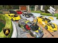 GTA 5 - Stealing 2020 Luxury Lamborghini Cars With Michael(Real Life Cars#12)