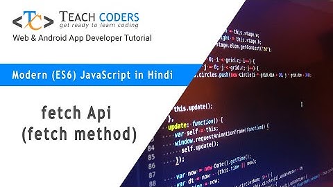 How to use Fetch API  (Fetch Method) Javascript in Hindi || fetch api javascript