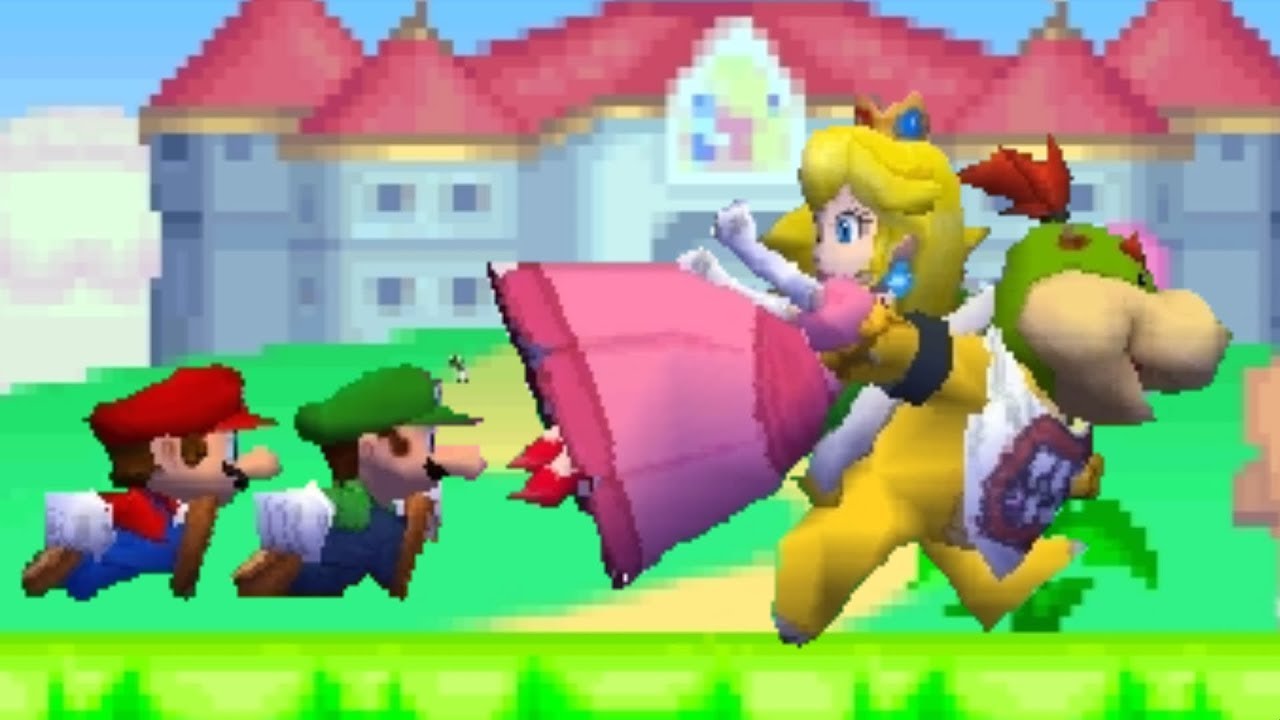 New Super Mario Bros DS Co-Op Walkthrough -World 1 (2 Players)