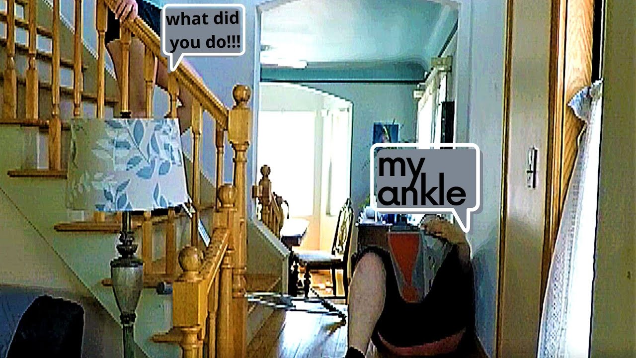 I FELL DOWN THE STAIRS PRANK ON GIRLFRIEND.... SHE GOT MAD. - YouTube