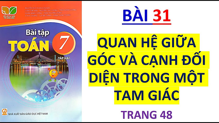 Bài 48 sbt toán 7 tập 2 tr 78 năm 2024