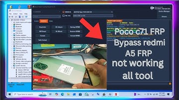 Poco c71 FRP Bypass redmi A5 FRP Android 15 & 16 Google account not working all tool