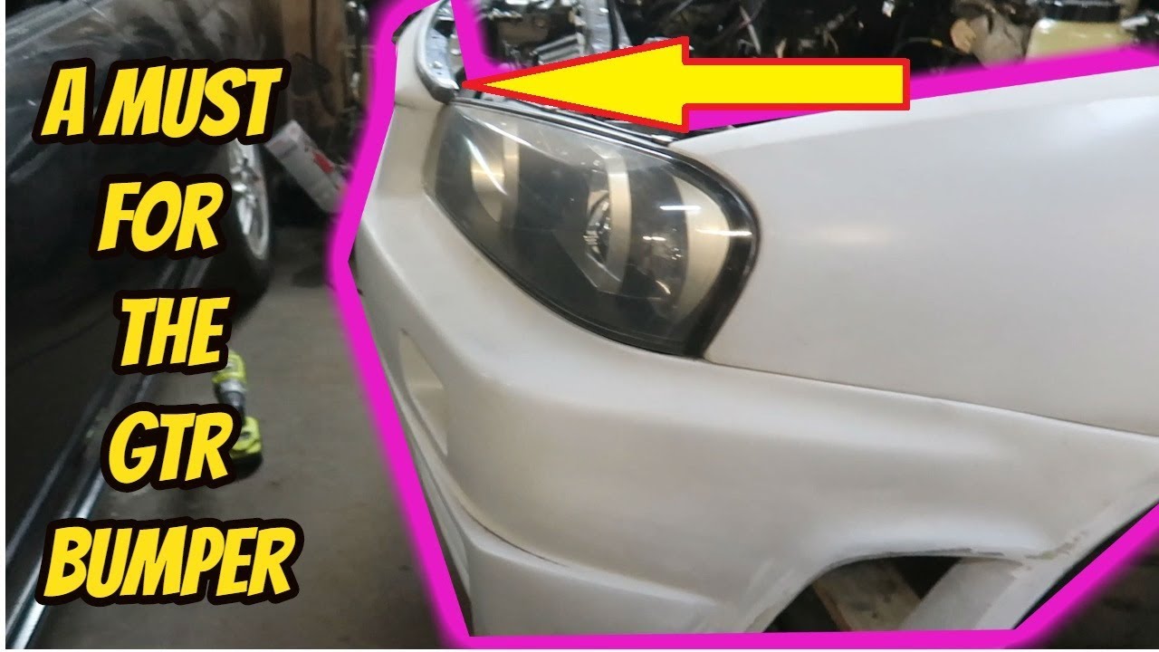 R34 Nissan Skyline Gtt To Gtr Cconversion Front Bumper Install Youtube R34 Nissan Skyline Gtt To Gtr Cconversion Front Bumper Install Youtube